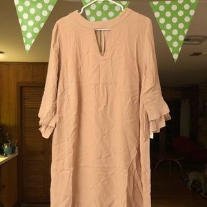 Pastel pink eloquii dress
